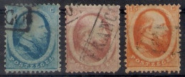 Netherlands 1864, NVPH Nr 4-6, Used - Oblitérés
