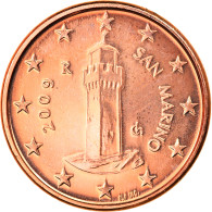 San Marino, Euro Cent, 2009, Rome, SPL, Copper Plated Steel, KM:440 - San Marino