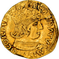 Monnaie, États Italiens, Ferdinando I, Ducato, 1458-1494, Naples, TTB, Or - Naples & Sicile