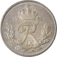Monnaie, Danemark, 10 Öre, 1955 - Danemark