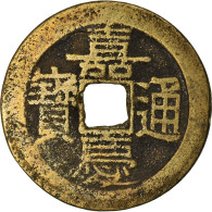 Monnaie, Chine, EMPIRE, Chia-ch'ing, Cash, 1796-1820, Y, TB+, Cast Brass - China