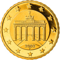 République Fédérale Allemande, 10 Euro Cent, 2002, Stuttgart, FDC, Laiton - Allemagne