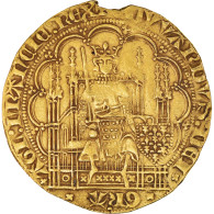 Monnaie, France, Aquitaine, Edward III, Ecu D'or à La Chaise, 1344, TTB, Or - Otros & Sin Clasificación
