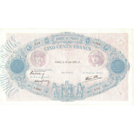 France, 500 Francs, Bleu Et Rose, 1939, H.3440, SUP+, Fayette:31.34, KM:88c - 500 F 1888-1940 ''Bleu Et Rose''