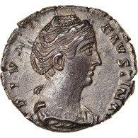 Monnaie, Faustine I, Denier, Rome, SPL+, Argent, RIC:382b - Les Antonins (96 à 192)