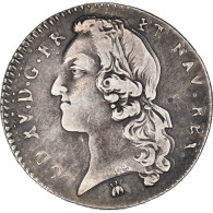 Monnaie, France, Louis XV, 1/5 Écu Au Bandeau, 24 Sols, 1/5 ECU, 1759, Reims - 1715-1774 Luis XV El Bien Amado