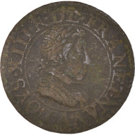 Monnaie, France, Louis XIII, Double Tournois, Buste Juvénile, Double Tournois - 1610-1643 Ludwig XIII. Der Gerechte