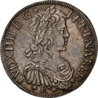 Monnaie, France, Louis XIV, Écu De Béarn à La Mèche Longue, 1658, Morlaas - 1643-1715 Luis XIV El Rey Sol