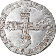 France, Louis XIII, 1/4 Ecu, 1627, Bayonne, Argent, TTB, Gadoury:27 - 1610-1643 Luigi XIII Il Giusto
