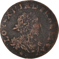 Monnaie, France, Louis XIII, Double Tournois, 1638, Vallée Du Rhône, TB+ - 1610-1643 Louis XIII The Just