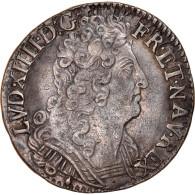Monnaie, France, Louis XIV, 1/4 Écu Aux 3 Couronnes, 1/4 Ecu, 1713, Aix, TTB - 1643-1715 Luigi XIV El Re Sole