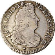 France, Louis XIV, 1/2 Ecu, 1/2 Écu De Béarn Aux Palmes, 1694, Pau - 1643-1715 Louis XIV The Great