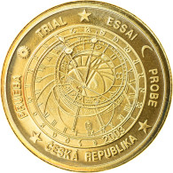 République Tchèque, 10 Euro Cent, 2003, Unofficial Private Coin, SPL, Laiton - Privéproeven