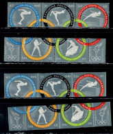 ROMANIA 1960 SUMMER OLYMPIC GAMES ROME MI No 1653-7 A+B MNH VF!! - Nuevos