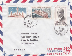 SENEGAL - 1967 --lettre De THIES Pour MONTESSON-78 (France) Timbres Divers... Cachet - Senegal (1960-...)