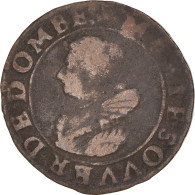 Monnaie, France, Marie De Montpensier, Double Tournois, 1624, Trévoux, TB+ - Other & Unclassified