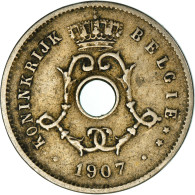 Monnaie, Belgique, 5 Centimes, 1907, TB+, Cupro-nickel, KM:55 - 5 Centimes