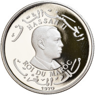 Monnaie, Maroc, Hassan II, 50 Dirhams, 1970, Proof, FDC, Argent, KM:Manque - Maroc