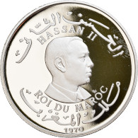 Monnaie, Maroc, Hassan II, 100 Dirhams, 1970, Proof, FDC, Argent, KM:Manque - Maroc