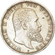 Monnaie, Etats Allemands, WURTTEMBERG, Wilhelm II, 5 Mark, 1898, Freudenstadt - Altri & Non Classificati