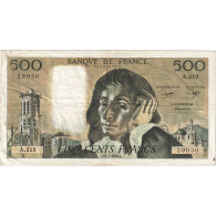 France, 500 Francs, Pascal, 1984, A.213, TTB, Fayette:71.31, KM:156e - 500 F 1968-1993 ''Pascal''