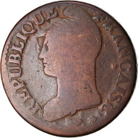 Monnaie, France, Dupré, 5 Centimes, AN 8, Metz, B+, Bronze, Gadoury:126a - Autres & Non Classés