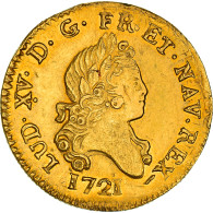 Monnaie, France, Louis XV, Louis D'or Aux 2 L, Louis D'Or, 1721, Lille, TTB+ - 1715-1774 Luigi XV Il Beneamato