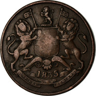 Monnaie, INDIA-BRITISH, 1/2 Anna, 1835, TB, Cuivre, KM:447.1 - Kolonien