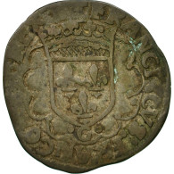 Monnaie, France, François Ier, Douzain à La Croisette, Poitiers, TB, Billon - 1515-1547 Francisco I