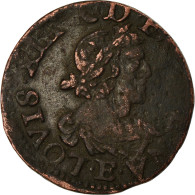 Monnaie, France, Louis XIII, Double Tournois, 1640, Tours, TB+, Gad 11 - 1610-1643 Louis XIII Le Juste