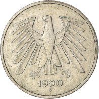 Monnaie, République Fédérale Allemande, 5 Mark, 1990 - 5 Marcos