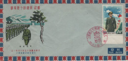 China Republic Of 1958 Cover Sc #1204 40c Pres. Chiang Kai-shek Airmail Envelope - Briefe U. Dokumente