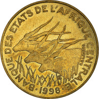 Monnaie, États De L'Afrique Centrale, 10 Francs, 1998 - Repubblica Centroafricana