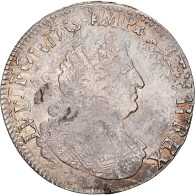 Monnaie, France, Louis XIV, 1/2 Écu Aux Palmes, 1/2 Ecu, 1693, Rouen, TB+ - 1643-1715 Ludwig XIV.