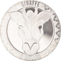 Monnaie, Sierra Leone, Girafe., Dollar, 2022, SPL, Cupro-nickel - Sierra Leone