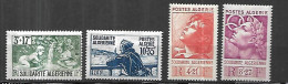 ALGERIE  1946 CAT YT 249 à 252  Série Complète N** MNH - Neufs