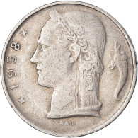 Monnaie, Belgique, 5 Francs, 5 Frank, 1958, TB, Cupro-nickel, KM:135.1 - 5 Francs