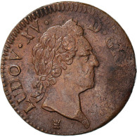 Monnaie, France, Louis XV, Sol à La Vieille Tête, 1773, Limoges, TTB, Cuivre - 1715-1774 Luis XV El Bien Amado