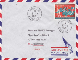 ALGERIE--1968--lettre De ALGER Pour Montesson-78 (France),.timbre " Jeux Méditerranéens 1967 " Seul Sur Lettre...cachet - Algeria (1962-...)