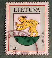 LITHUANIA LITUANIA LIETUVA 2000 COAT OF ARMS Animal Lynx Used STAMP (0) - Litauen