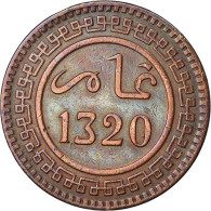 Monnaie, Maroc, 'Abd Al-Aziz, 10 Mazunas, 1902, TTB, Bronze, KM:17.1 - Marruecos