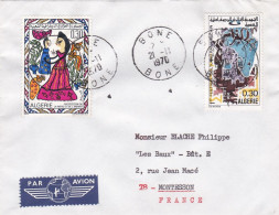 ALGERIE--1970--lettre De BONE  Pour Montesson-78 (France),.timbres Divers  Sur Lettre...cachet - Algeria (1962-...)