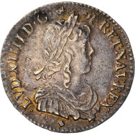 Monnaie, France, Louis XIV, 1/12 Écu à La Mèche Longue, 1/12 ECU, 10 Sols - 1643-1715 Ludwig XIV.