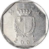 Monnaie, Malte, 5 Cents, 2001 - Malte