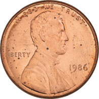 Monnaie, États-Unis, Lincoln Cent, Cent, 1986, U.S. Mint, Philadelphie, TB+ - 1959-…: Lincoln, Memorial Reverse