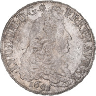 Monnaie, France, Louis XIV, Écu Aux 8 L, Ecu, 1691, Rennes, Réformé, TTB+ - 1643-1715 Luigi XIV El Re Sole