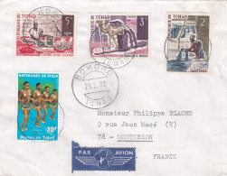 TCHAD -1972--lettre BOKORO  Pour Montesson-78 (France),.timbres Divers  Sur Lettre...cachet - Tschad (1960-...)