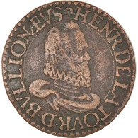 Monnaie, France, Henri De La Tour D'Auvergne, Double Tournois, 1614, Bouillon - Otros & Sin Clasificación