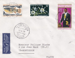 TCHAD -1970--lettre MOUNDOU  Pour Montesson-78 (France),.timbres Divers  Sur Lettre...cachet - Tschad (1960-...)
