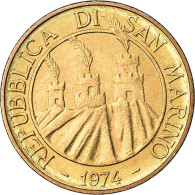 Monnaie, Saint Marin , 20 Lire, 1974, Rome, SPL, Bronze-Aluminium, KM:34 - San Marino